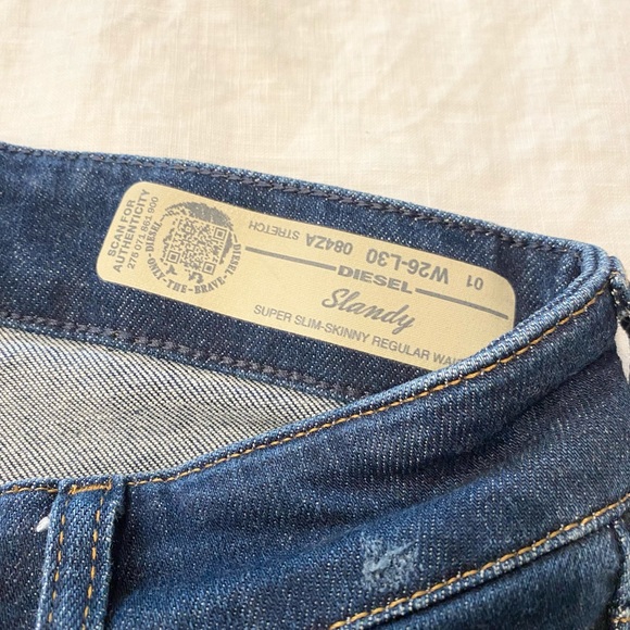 Diesel SLANDY 084ZA Distressed Jeans NWT - Picture 10 of 14